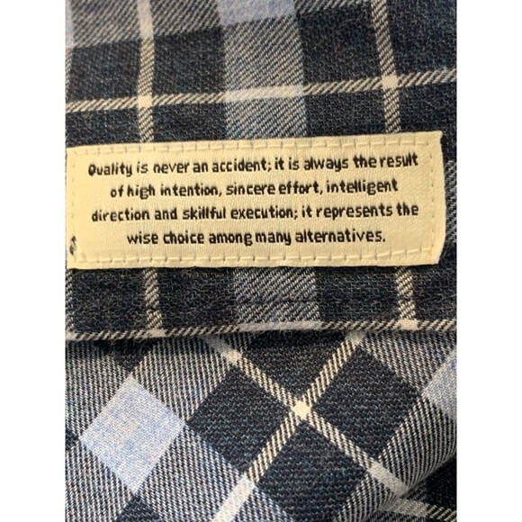 7 Diamonds Shirt Men’s Size XXL Blue Plaid Sugar Storm Button Down Long Sleeve - Picture 10 of 10